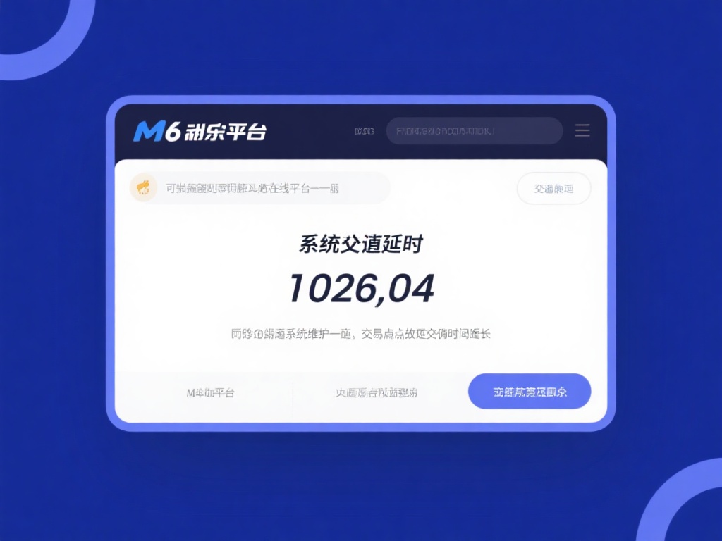 系统处理延时：M6米乐平台跟任何其他在线平台一样，